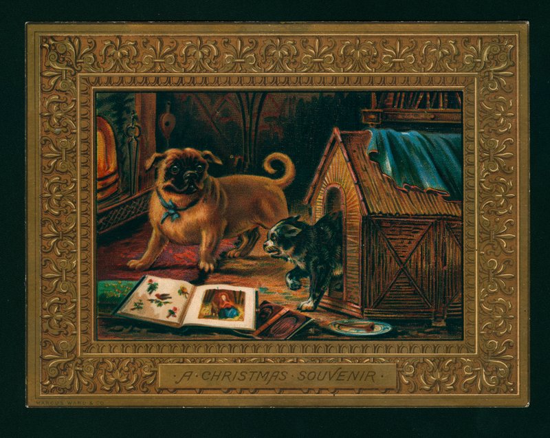 En julsouvenir (chromolitho) av English School