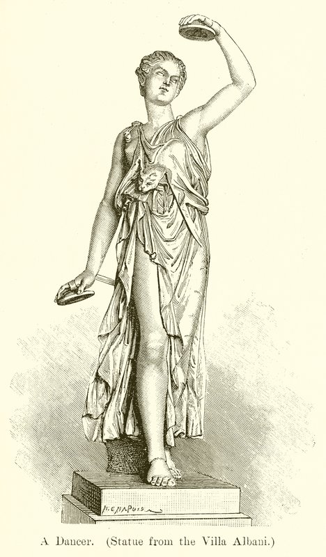 En dansare. (Staty från Villa Albani) av English School