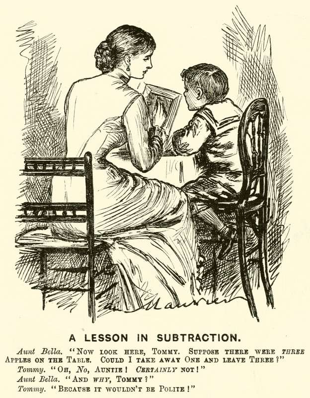 En lektion i subtraktion (gravyr) av English School