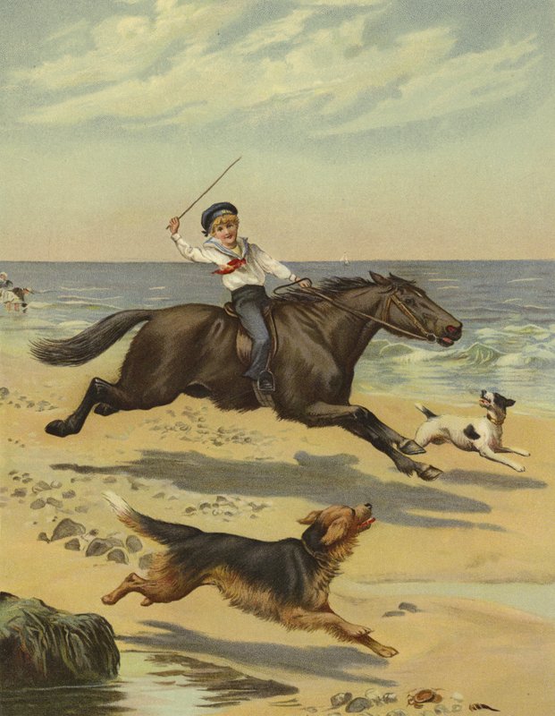 A Morning Gallop  av English School