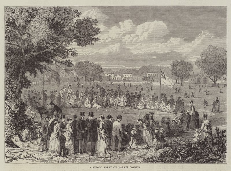 A School Treat on Barnes Common (gravyr) av English School