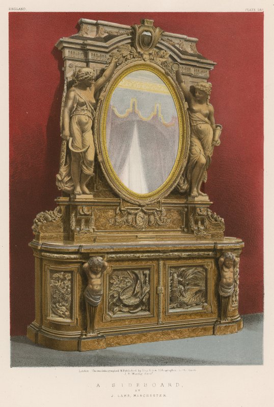 A Sideboard av J Lamb, Manchester av English School