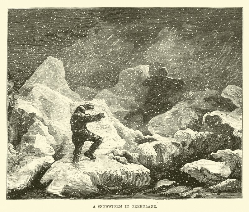 En snöstorm på Grönland av English School
