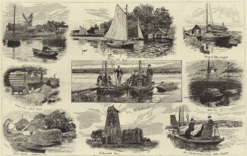 En kryssning på Norfolk Broads av English School