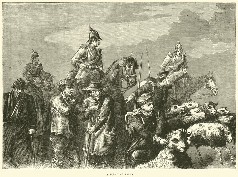 En födosöksfest, oktober 1870 av English School