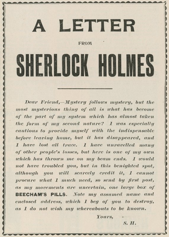 Ett brev från Sherlock Holmes av English School