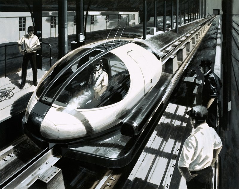 Ett maglev testfordon i Japan av English School
