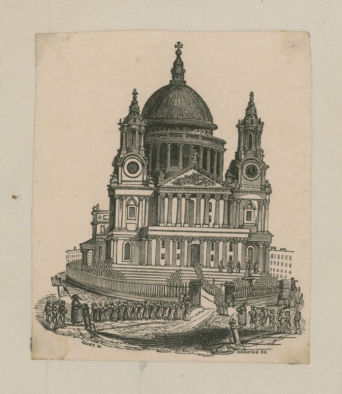 Utsikt över St Pauls Cathedral av English School