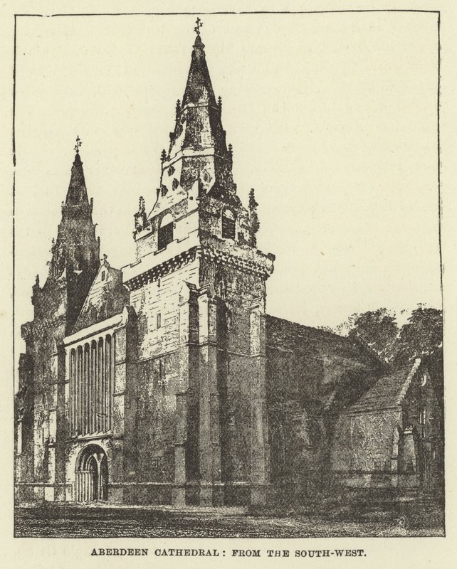 Aberdeen Cathedral, från sydväst av English School