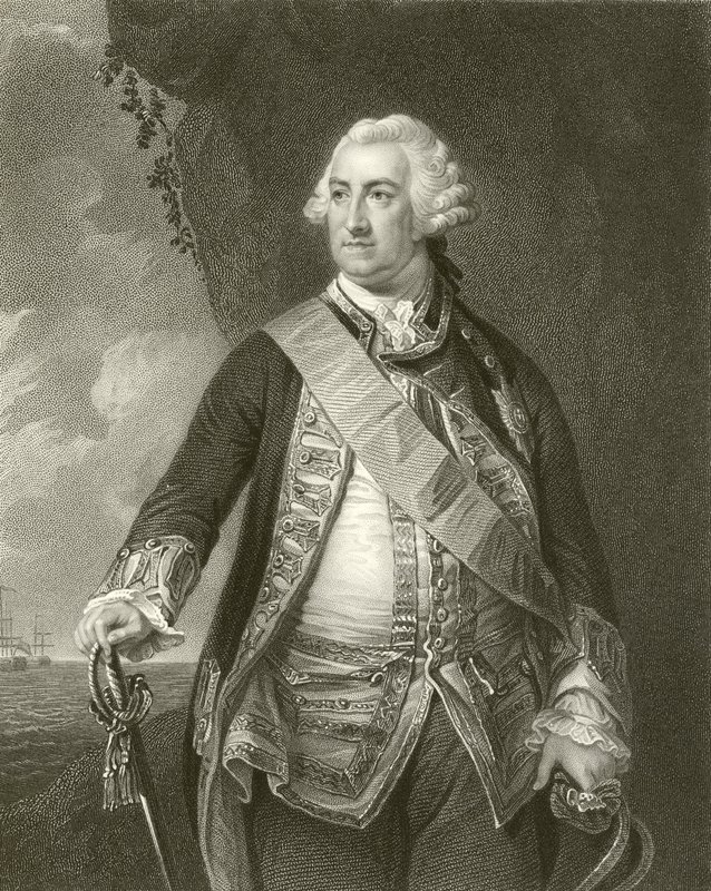 Amiral Lord Hawke av English School