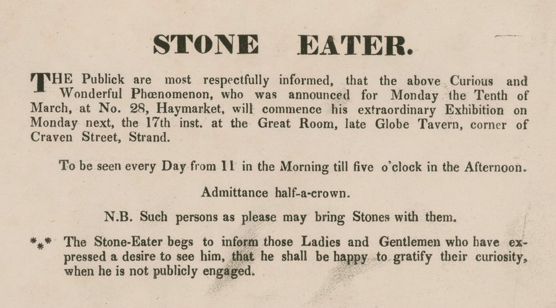 Annons för Stone Eater av English School
