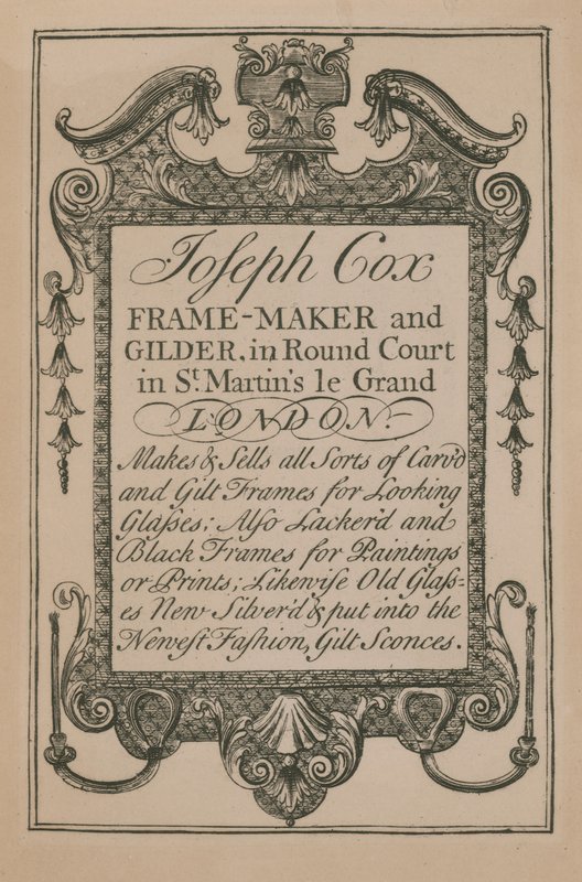 Annons för Joseph Cox av English School