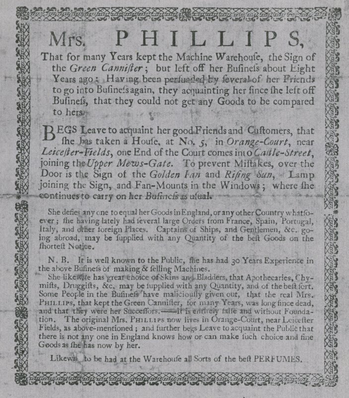 Annons för Mrs Phillips av English School