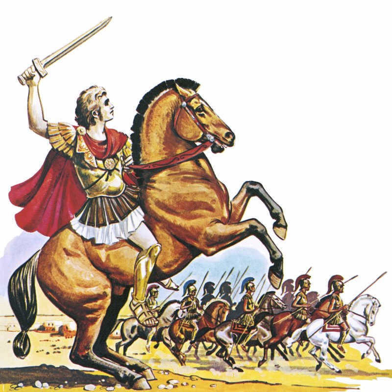 Alexander den store om Bucephalus av English School