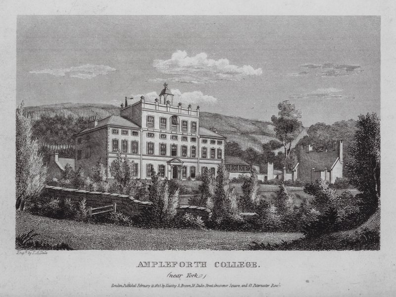 Ampleforth College, nära York (gravyr) av English School