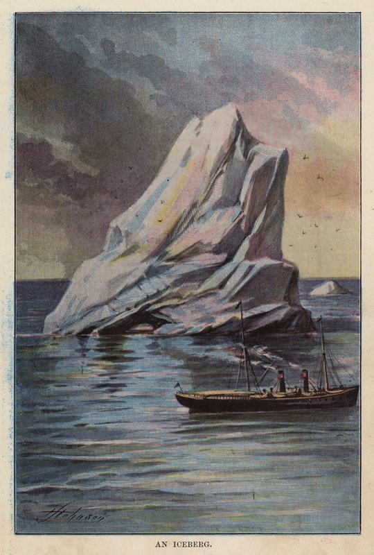 Ett isberg (färglitografi) av English School