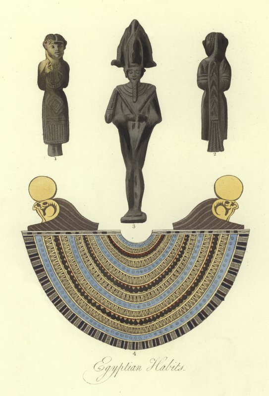 Forntida egyptiska dräkter av English School