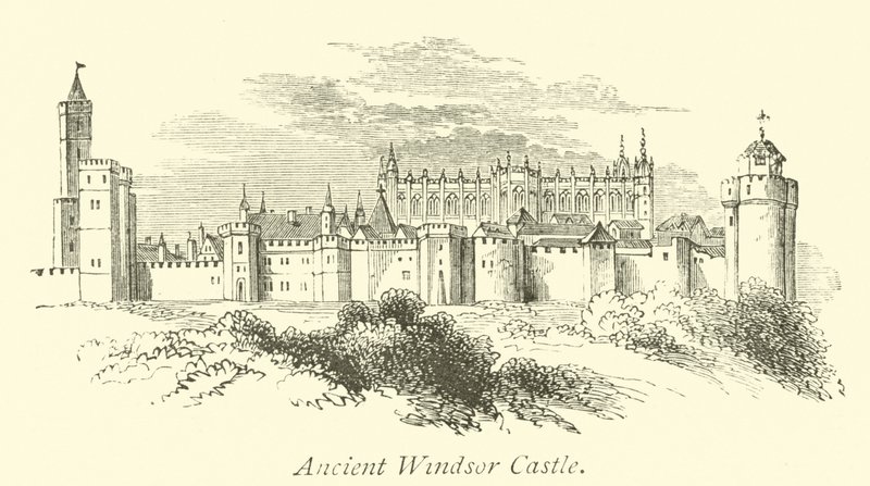 Gamla Windsor Castle av English School