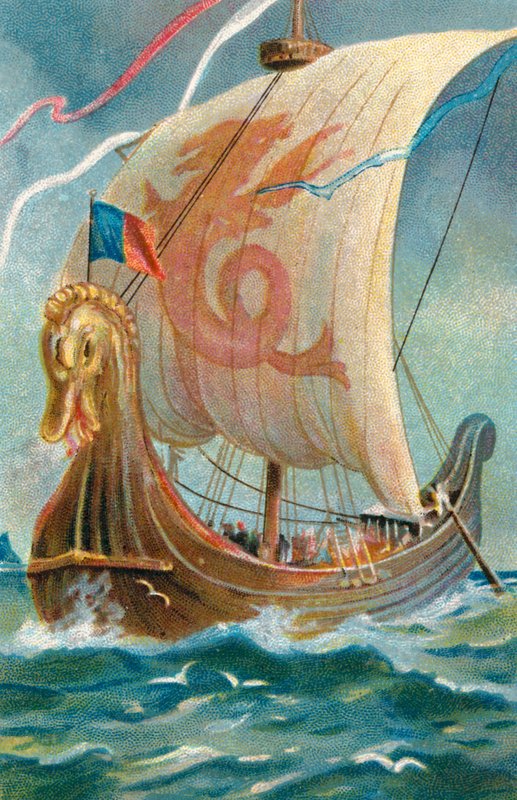 anglosaxiskt skepp av English School