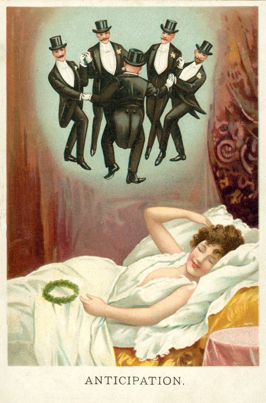 Förväntan (chromolitho) av English School