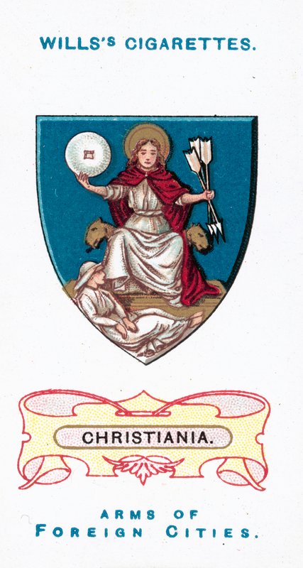 Arms of Christiania (chromolith) av English School