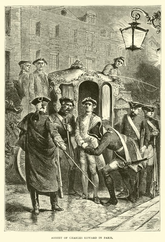 Arrestering av Charles Edward i Paris av English School