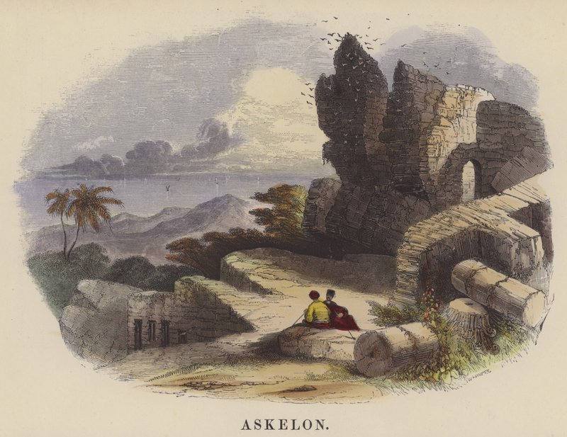 Askelon (färgad gravyr) av English School