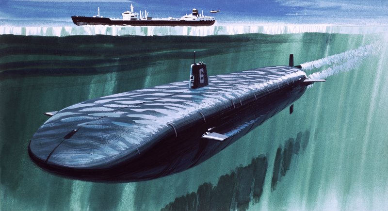 Atomubåd under issweden av English School