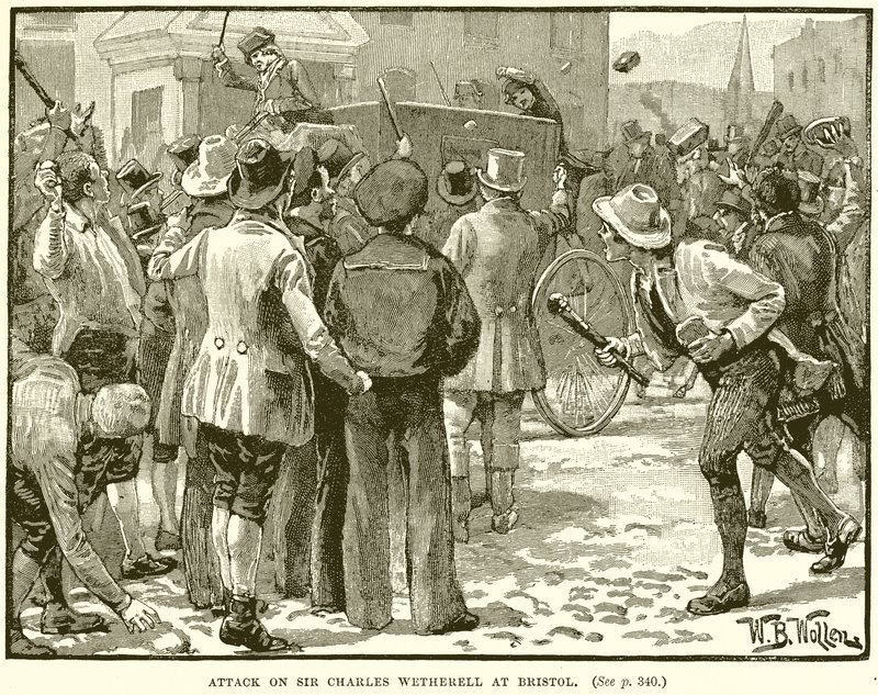 Attack på Sir Charles Wetherell i Bristol av English School