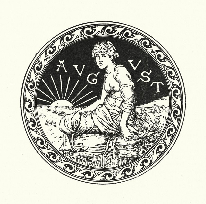 Augusti (gravyr) av English School
