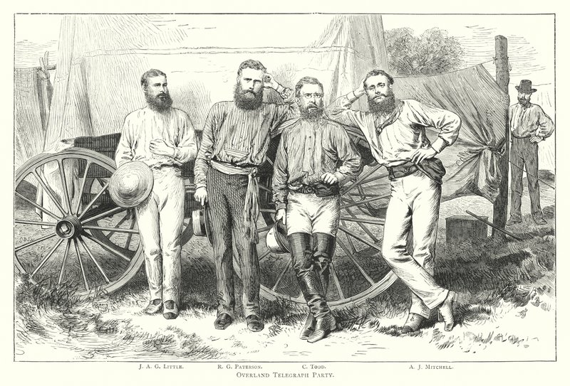 Australien: Overland Telegraph Party (gravyr) av English School