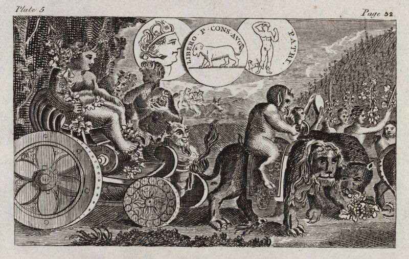 Bacchus (gravyr) av English School