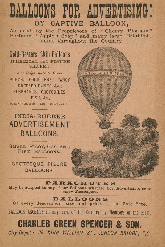 Ballonger för reklam av English School