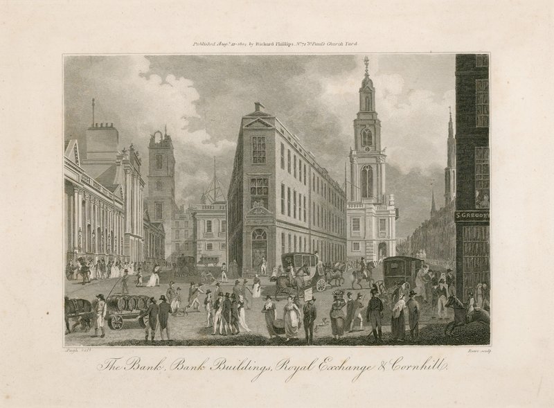 Bank of England, West Wing tillade av English School