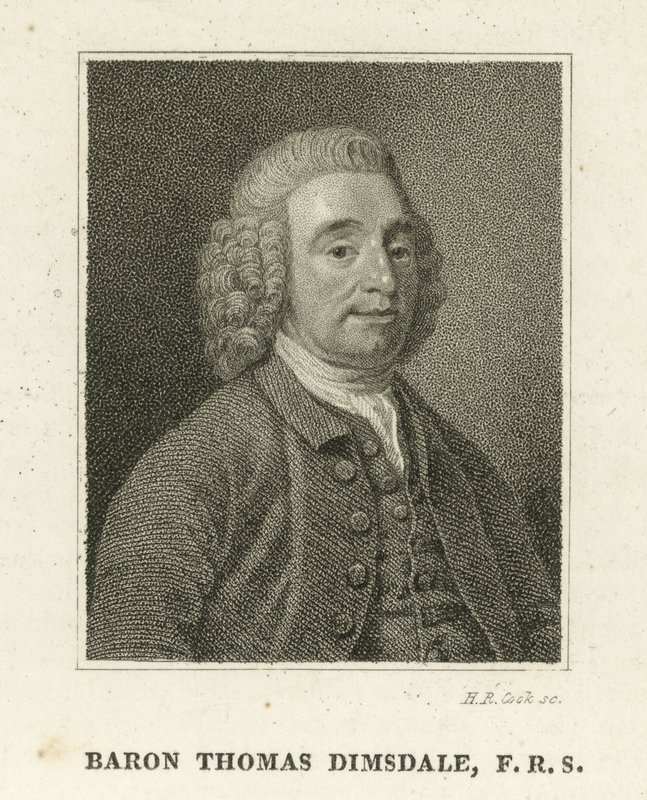 Baron Thomas Dimsdale (gravyr) av English School