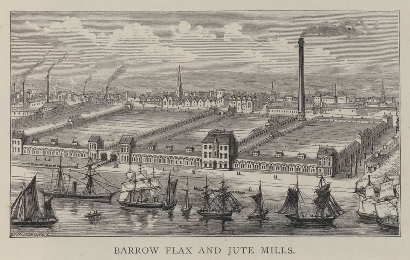 Barrow Lin och Jute Mills av English School