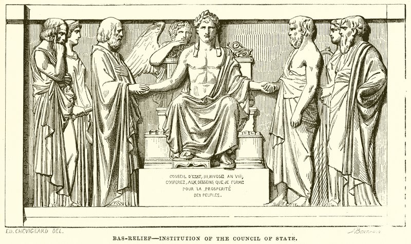 Bas-Relief--Statsrådets institution av English School