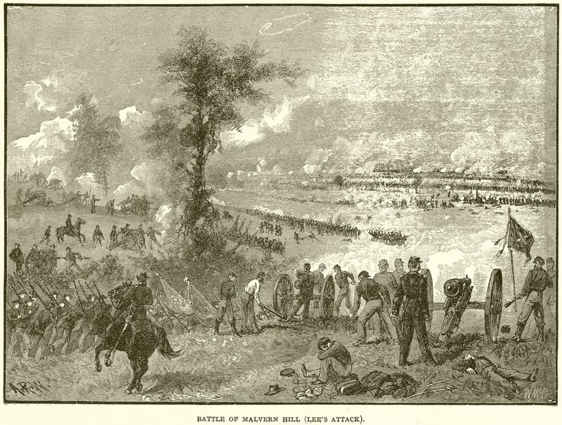 Slaget vid Malvern Hill (Lees Attack) av English School