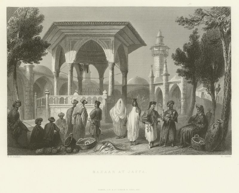 Basaren i Jaffa, 1837 av English School