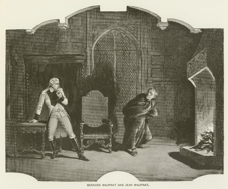 Bernard Mauprat och Jean Mauprat (gravyr) av English School