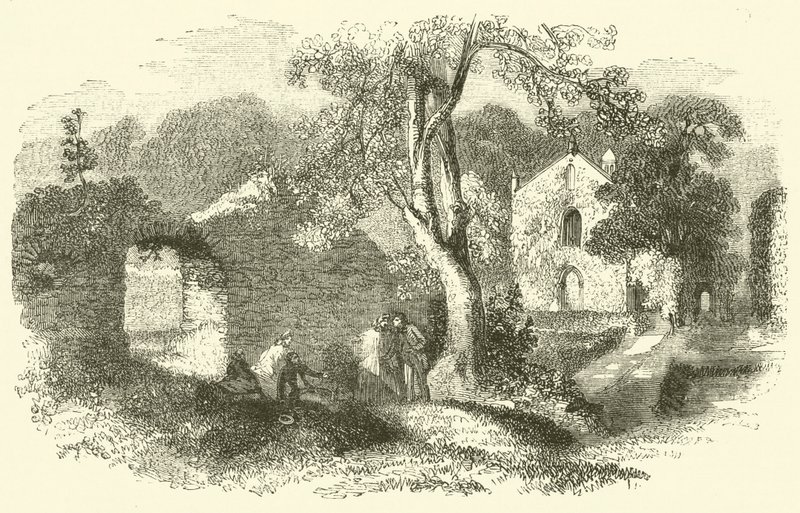Bindon Abbey (gravyr) av English School