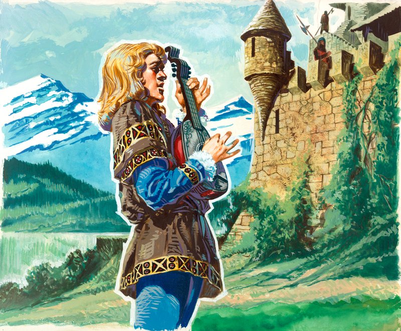 Blondel i Richards fängelse av English School