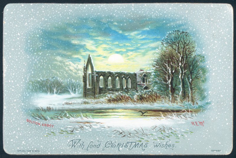 Bolton Abbey, julkort av English School