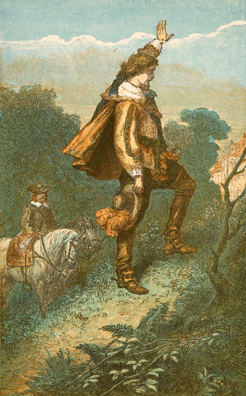 Bonnie Prince Charlie säger farväl till hemmet av English School