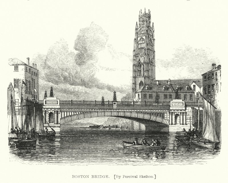 Boston Bridge (gravyr) av English School