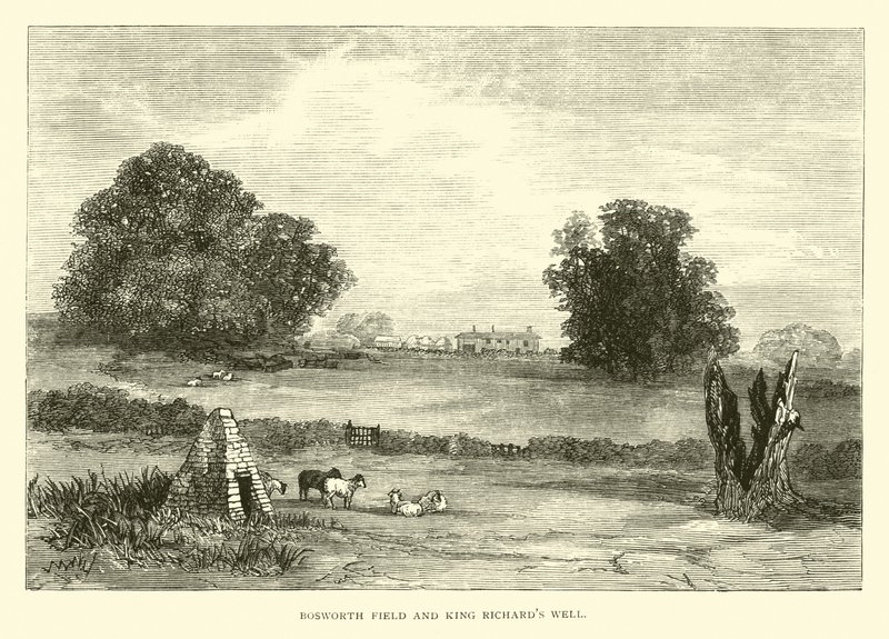 Bosworth Field och King Richards Well av English School