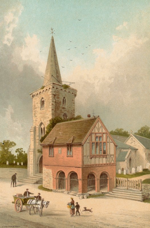Brading Church och Town Hall - Isle of Wight av English School