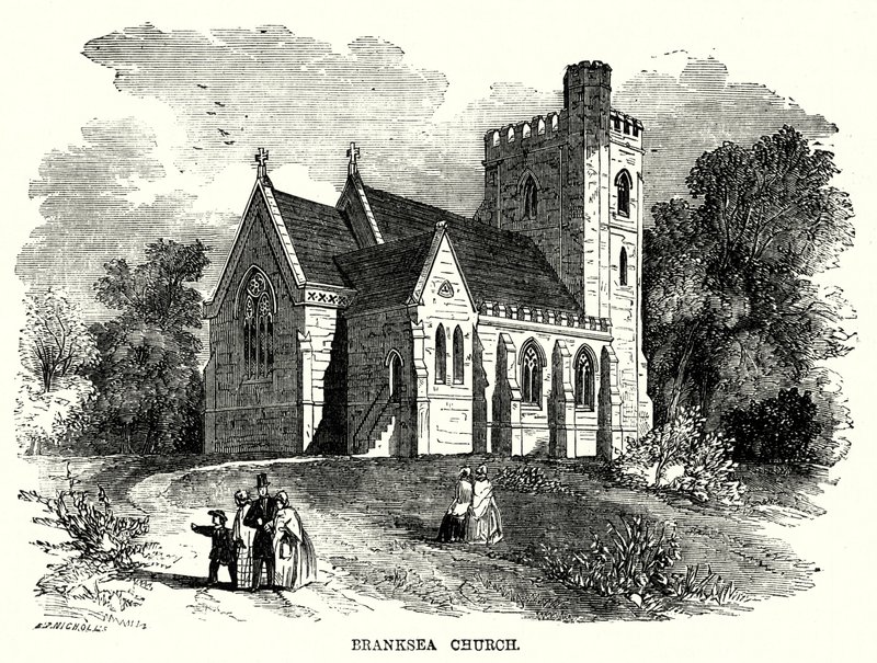 Branksea Church (gravyr) av English School