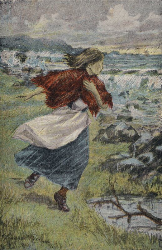 Brave Margaret (färg litho) av English School