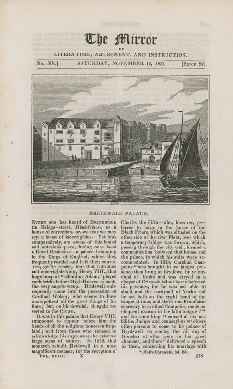 Bridewell Palace av English School